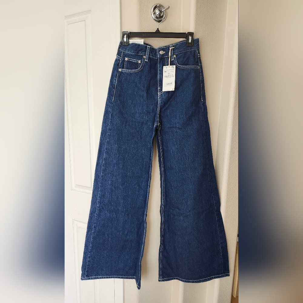 NWT ZARA Woman The Vintage HW Slim Flare High Premium Jeans Size 4 (36